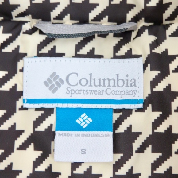 NEW! Columbia Houndstooth Icy Heights ii Puffer Down Jacket SZ S - Picture 12 of 15